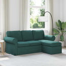 Sofa Mørkegrøn 195 x 138 x 80 cm Stof