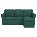 Sofa Mørkegrøn 195 x 138 x 80 cm Stof