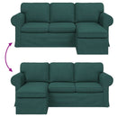 Sofa Mørkegrøn 195 x 138 x 80 cm Stof
