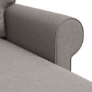 Sofa Gråbrun 195 x 138 x 80 cm Stof