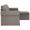 Sofa Gråbrun 195 x 138 x 80 cm Stof
