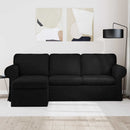 Sofa Sort 215 x 138 x 80 cm Stof