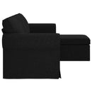 Sofa Sort 215 x 138 x 80 cm Stof