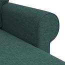 Sofa Mørkegrøn 215 x 138 x 80 cm Stof