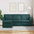 Sofa Mørkegrøn 215 x 138 x 80 cm Stof