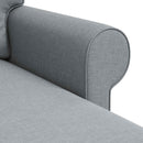 Sofa Lysegrå 245 x 138 x 80 cm Stof