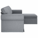Sofa Lysegrå 245 x 138 x 80 cm Stof