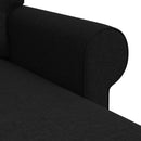 Sofa Sort 245 x 138 x 80 cm Stof