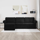 Sofa Sort 245 x 138 x 80 cm Stof
