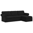 Sofa Sort 245 x 138 x 80 cm Stof