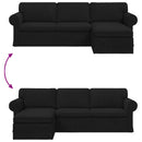 Sofa Sort 245 x 138 x 80 cm Stof