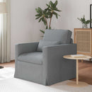 Sofa Lysegrå 78 x 78 x 80 cm Stof