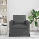 Sofa Mørkegrå 78 x 78 x 80 cm Stof