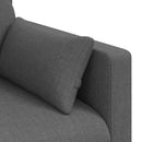 Sofa Mørkegrå 198 x 78 x 80 cm Stof
