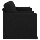 Sofa Sort 198 x 78 x 80 cm Stof