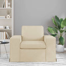 Sofa Creme 103 x 80 x 82 cm Stof