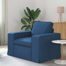 Sofa Blå 103 x 80 x 82 cm Stof
