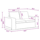 Sofa Mørkegrå 162 x 80 x 82 cm Stof