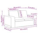 Sofa Gråbrun 162 x 80 x 82 cm Stof