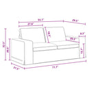 Sofa Mørkegrå 182 x 80 x 82 cm Stof