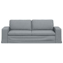 Sofa Lysegrå 222 x 80 x 82 cm Stof
