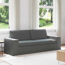 Sofa Mørkegrå 222 x 80 x 82 cm Stof