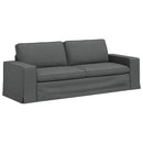 Sofa Mørkegrå 222 x 80 x 82 cm Stof