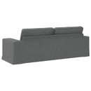 Sofa Mørkegrå 222 x 80 x 82 cm Stof