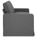 Sofa Mørkegrå 222 x 80 x 82 cm Stof