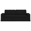 Sofa Sort 222 x 80 x 82 cm Stof