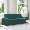 Sofa Mørkegrøn 222 x 80 x 82 cm Stof