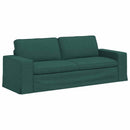 Sofa Mørkegrøn 222 x 80 x 82 cm Stof