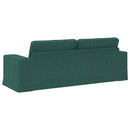 Sofa Mørkegrøn 222 x 80 x 82 cm Stof
