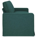 Sofa Mørkegrøn 222 x 80 x 82 cm Stof