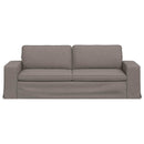 Sofa Gråbrun 222 x 80 x 82 cm Stof