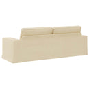 Sofa Creme 222 x 80 x 82 cm Stof