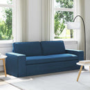 Sofa Blå 222 x 80 x 82 cm Stof
