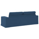 Sofa Blå 222 x 80 x 82 cm Stof