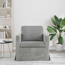 Sofa Lysegrå 78 x 78 x 80 cm Fløjl