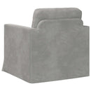 Sofa Lysegrå 78 x 78 x 80 cm Fløjl