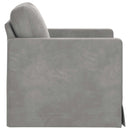 Sofa Lysegrå 78 x 78 x 80 cm Fløjl