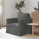 Sofa Mørkegrå 78 x 78 x 80 cm Fløjl