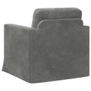 Sofa Mørkegrå 78 x 78 x 80 cm Fløjl