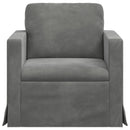 Sofa Mørkegrå 78 x 78 x 80 cm Fløjl