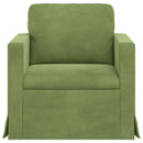 Sofa Lys grøn 78 x 78 x 80 cm Fløjl