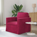 Sofa Vinrød 78 x 78 x 80 cm Fløjl