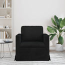 Sofa Sort 78 x 78 x 80 cm Fløjl