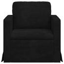Sofa Sort 78 x 78 x 80 cm Fløjl