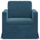 Sofa Blå 78 x 78 x 80 cm Fløjl