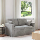 Sofa Lysegrå 138 x 78 x 80 cm Fløjl